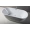 Alfi Brand ALFI brand AB8839 67" White Oval Acrylic Free Standing Soaking Bathtub AB8839 - alternate 4